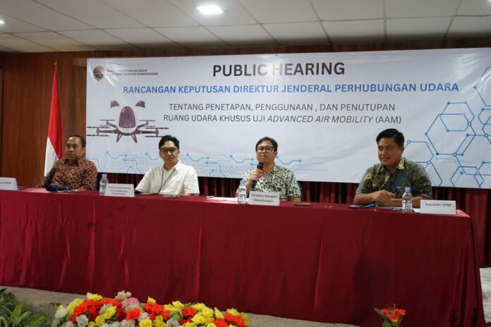 FOTO 26 Okt_Uji publik Petunjuk Teknis (Juknis) Penetapan Ruang Udara Khusus untuk Uji Drone (Advance Air Mobility AAM) di Curug. (dok. hubudkemenhub) 1