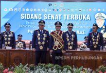 BPSDMP Cetak Sejarah Kukuhkan Guru Besar Pertama Bidang Maritim