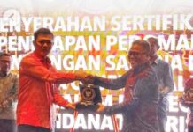 Bandara Aji Pangeran Tumenggung Pranoto Terima Sertifikat Penerapan SMP