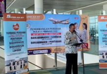 Maskapai Super Jet Air Buka Rute Baru Pontianak – Banjarmasin – Lombok