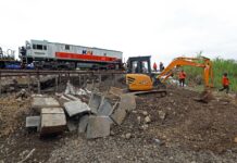 Perjalanan KA Kembali Normal Usai Dua Rel Dipulihkan di Grobogan