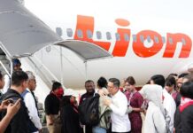 Penerbangan Charter Lion Air untuk Pemulangan WNI