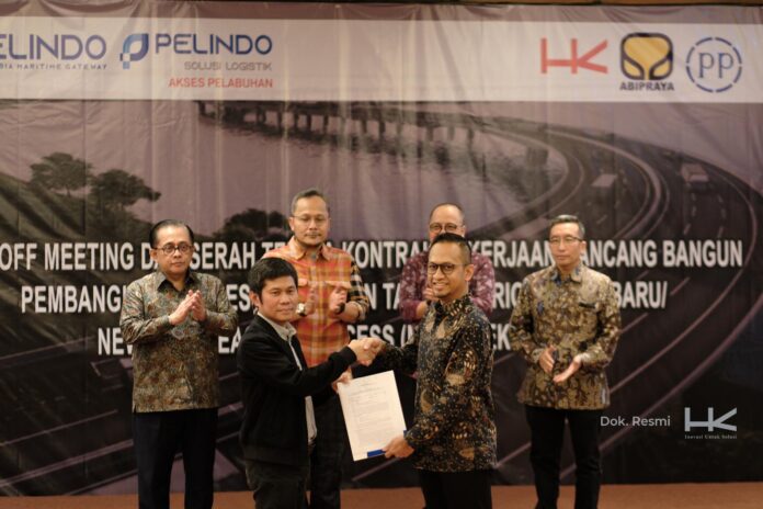 FOTO 21 Juli_Serah terima pembangunan Akses Pelabuhan Tanjung Priok Timur Baru atau New Priok Eastern Access (NPEA)