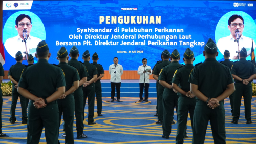 FOTO 31 Juli_Pengukuhan 27 orang Syahbandar perikanan di Gedung Mina Bahari, Kementerian Kelautan dan Perikanan, Jakarta