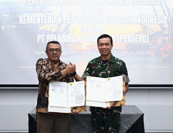 FOOTO 19 Sept_PT Pelindo bersama Kementerian Pertahanan (Kemhan) menandatangani Kesepakatan Bersama tentang Penggunaan Layanan