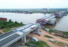 Pembangunan Jalan Tol Palembang – Betung Seksi Kramasan – Pangkalan Balai Capai 85,74%