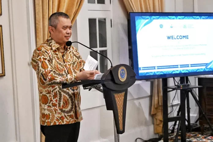 FOTO 14 Des_Menteri Perhubungan (Menhub) Dudy Purwagandhi pada kegiatan Evaluasi dan Tindak Lanjut Hasil Pemilihan Anggota Dewan IMO