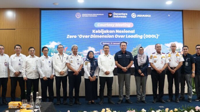 FOTO 22 Jan_Kegiatan courtesy meeting Kebijakan Nasional Zero Over Dimension Over Loading di Kantor Jasa Marga Toll Command Centre, Bekasi, Jawa Barat. (hubdat)