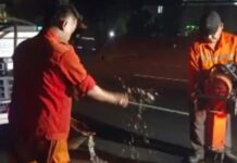 Jasa Narga Tangani Jalan Berlubang Akibat Hujan Deras di Jalan Tol Jakarta – Cikampek
