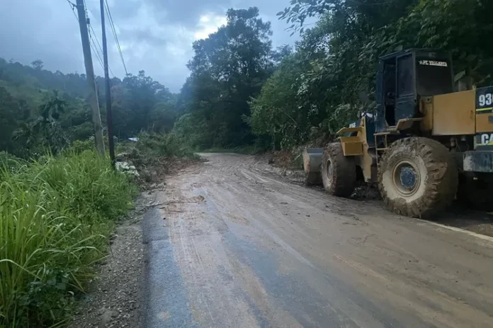 FOTO 7 Jan_Salah satu jalan nasional di Sumatra Utara pascabencana. (dok. istimewa)
