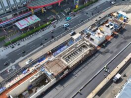Progres Konstruksi Stasiun Bawah Tanah Glodok – Kota MRT Capai 82%