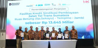 Hutama Karya Tandatangani Perjanjian Fasilitas Kredit Sindikasi