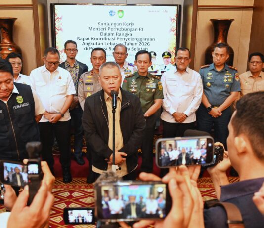 Menhub dan Gubernur Sumsel Sinergikan Angkutan Lebaran 2026