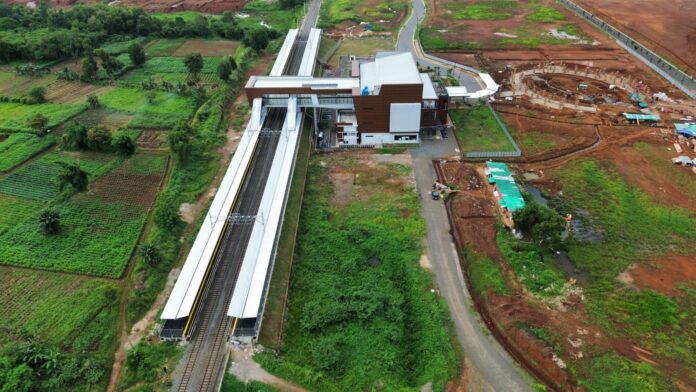 FOTO 30 Des_Stasiun Jatake yang berlokasi di Kelurahan Jatake, Kelurahan Kadusirung, Kecamatan Pagedangan, Kabupaten Tangerang. dok. kai