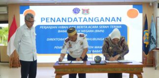 Kemenhub Hibahkan Aset BMN ke Pemkab Mamuju