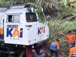 KA 174 Ciremai Terdampak Longsor di Lintas Maswati – Sasaksaat