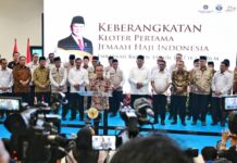 Menhub Lepas Keberangkatan Jemaah Haji Kloter Pertama 2026