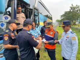 Kemenhub Lakukan Ramp Check 55 Armada Bus