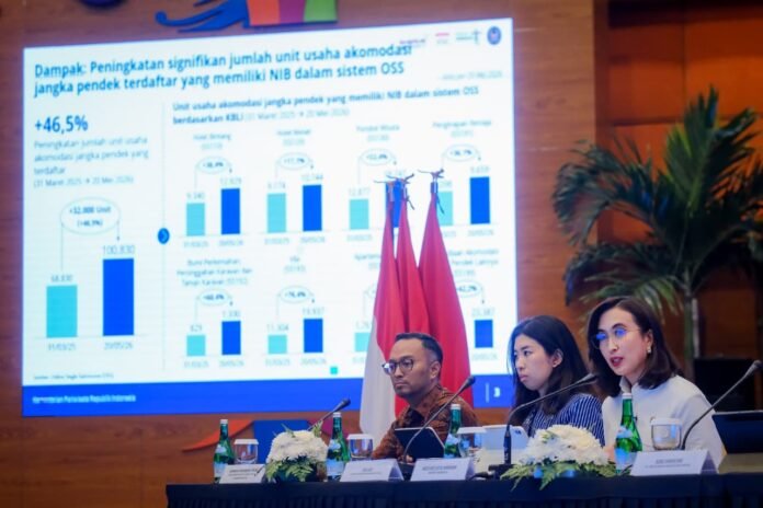 FOTO 27 Mei_Saat Konferensi Pers Peningkatan Kualitas Tata Kelola Ekosistem Usaha Pariwisata Sektor Akomodasi di Gedung Sapta Pesona, Jakarta. dok. kemenpar