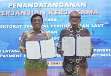 Kemenhub dan Finnet Indonesia Tandatangan Kerja Sama Payment Gateway Platform Digital MaritimHub