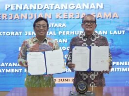 Kemenhub dan Finnet Indonesia Tandatangan Kerja Sama Payment Gateway Platform Digital MaritimHub