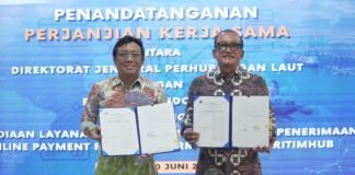Kemenhub dan Finnet Indonesia Tandatangan Kerja Sama Payment Gateway Platform Digital MaritimHub