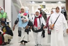 Fase Pemulangan Jemaah Haji Gelombang II dari Bandara Pangeran Mohammad bin Abdulaziz