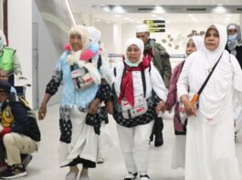 Fase Pemulangan Jemaah Haji Gelombang II dari Bandara Pangeran Mohammad bin Abdulaziz