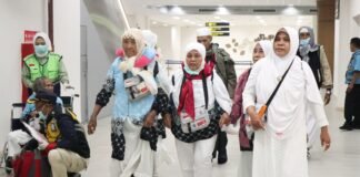 Fase Pemulangan Jemaah Haji Gelombang II dari Bandara Pangeran Mohammad bin Abdulaziz