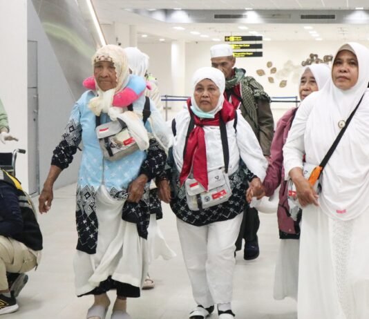 Fase Pemulangan Jemaah Haji Gelombang II dari Bandara Pangeran Mohammad bin Abdulaziz
