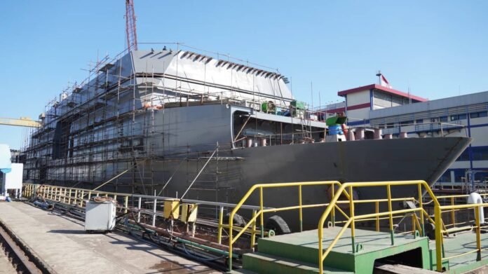 FOTO 20 Juni_Progres pembangunan kapal Landing Dock Philippines pada minggu pertama Juni 2026. (dok. pal)