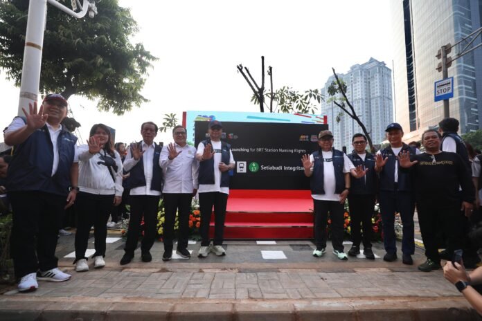 FOTO 22 Juni_Peresmian hasil penataan Jalan H.R. Rasuna Said, sekaligus nama baru Halte Transjakarta Setiabudi Integritas di Jakarta Selatan. dok. jakarta.go.id