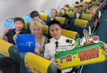 Kemenpar Sambut Penerbangan Perdana Spring Airlines