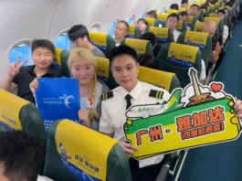 Kemenpar Sambut Penerbangan Perdana Spring Airlines