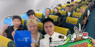 Kemenpar Sambut Penerbangan Perdana Spring Airlines