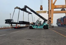 TPS Jadi Hub Pengiriman Locomotive Platform Produksi PT INKA ke Australia