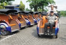 Pengemudi Betor Beralih ke Becak Listrik di Kawasan Zona Emisi Rendah Malioboro