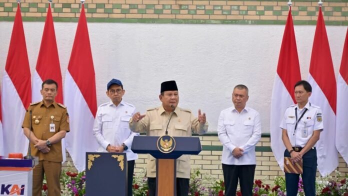 FOTO 30 Juli_Presiden Prabowo Subianto pada peresmian revitalisasi Stasiun Semarang Tawang, Kota Semarang, Provinsi Jawa Tengah. dok. setpres