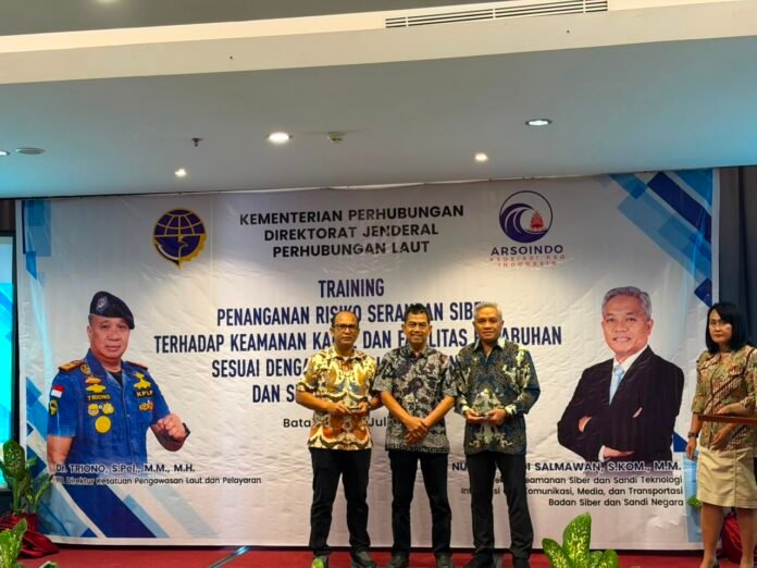 FOTO 31 Juli_Training Penanganan Risiko Serangan Siber terhadap Keamanan Kapal dan Fasilitas Pelabuhan di Batam. dok. hublakemenhub