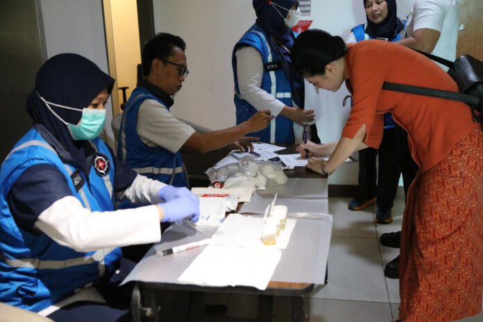 FOTO 1 Agustus_Pelaksanaan Rapid Urine Napza (tes zat narkotika, psikotropika dan zat adiktif dalam tubuh)