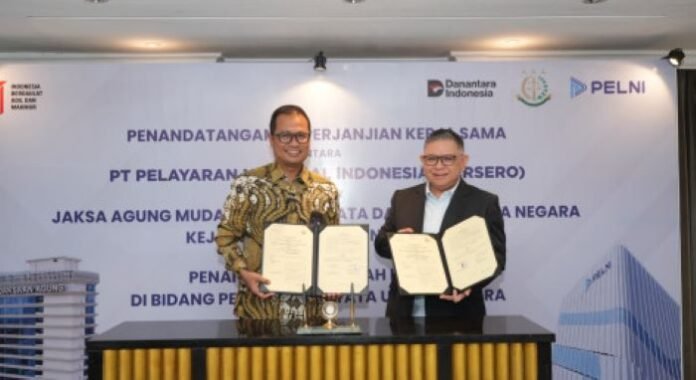 FOTO 13 Agustus_PT Pelayaran Nasional Indonesia (Pelni) memperpanjang Perjanjian Kerja Sama dengan Jaksa Agung Muda Bidang Perdata dan Tata Usaha Negara (Jamdatun) Kejaksaan INI