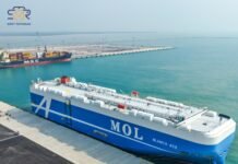 Kapal Kendaraan Terbesar MV Blanco Ace Uji Sandar Dermaga Paket 5 di Patimban
