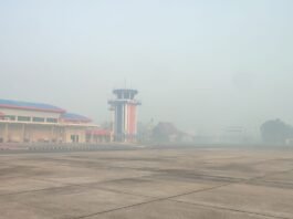 Asap Karhutla Terpantau Kemenhub terhadap Operasional Penerbangan