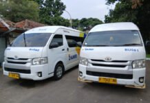 DAMRI di Bandara Husein Sastranegara Kembali Beroperasi