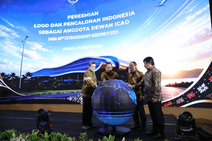 FOTO 31 Agustus_Peresmian logo dan pencalonan Indonesia sebagai Anggota Dewan ICAO 2026. (dok. hubudkemenhub)