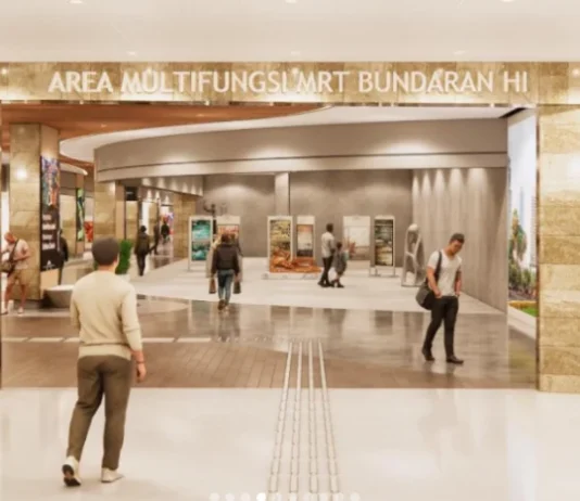 Konstruksi Ruang Multifungsi dan Entre Baru MRT Jakarta Stasiun Bundaran HI – Bank Jakarta Capai 23,52%