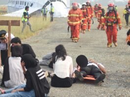 Kesiapsiagaan Hadapi Keadaan Darurat di Bandara APT Pranoto