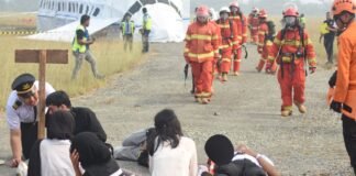 Kesiapsiagaan Hadapi Keadaan Darurat di Bandara APT Pranoto