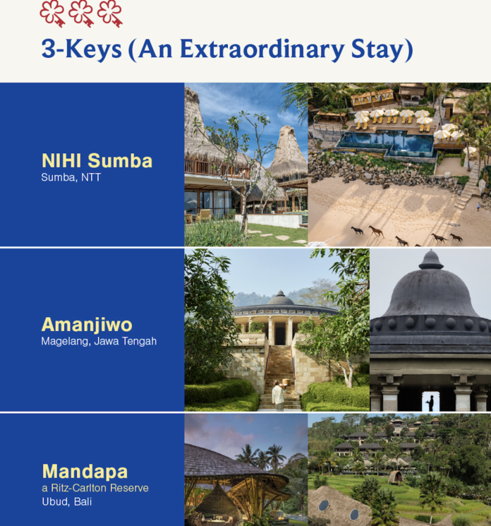 FOTO 22 Sept_Indonesia mencatatkan 3 hotel dan resor untuk kualifikasi 3 Keys di Michelin Keys 2026 di Global MICHELIN Guide. dok. michelin.com INI