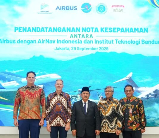 Airbus Jalin Kolaborasi dengan AirNav Indonesia dan ITB